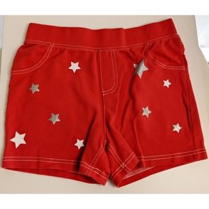 WAY TO CELEBRATE Patriotic Star & Flag Red Shorts